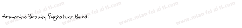 Romantic Beauty Signature Bundle字体转换